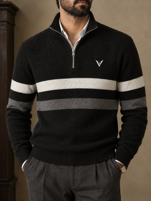 The Ardenne Half-Zip (Black) - image 1