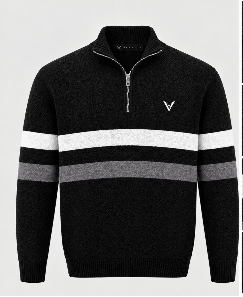 The Ardenne Half-Zip (Black)