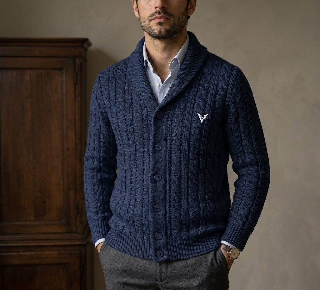 The Ashford Cardigan (Navy) - image 1