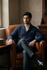 The Ashford Cardigan (Navy) - image 5