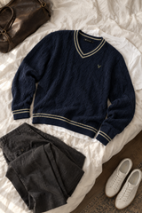 The Camden V-Neck (Navy) - image 3