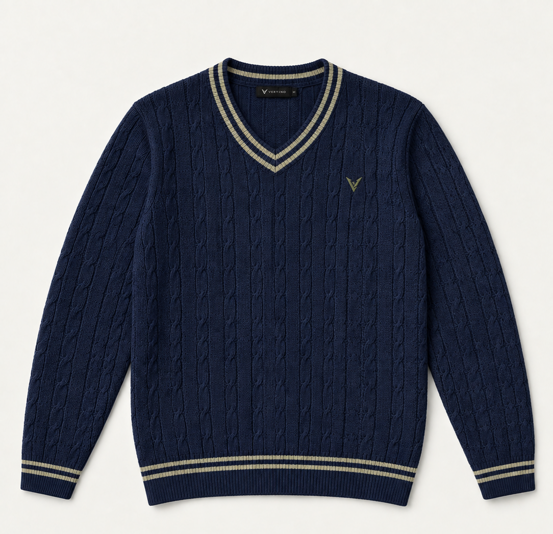 The Camden V-Neck (Navy)