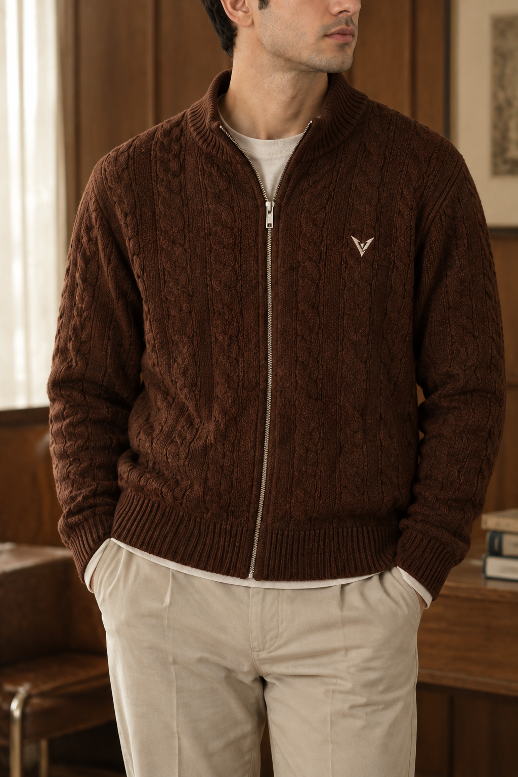 The Winslow Cardigan (Brown) - image 1