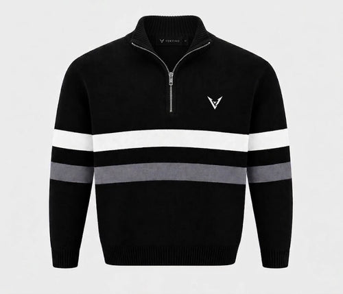 The Ardenne Half-Zip in Black