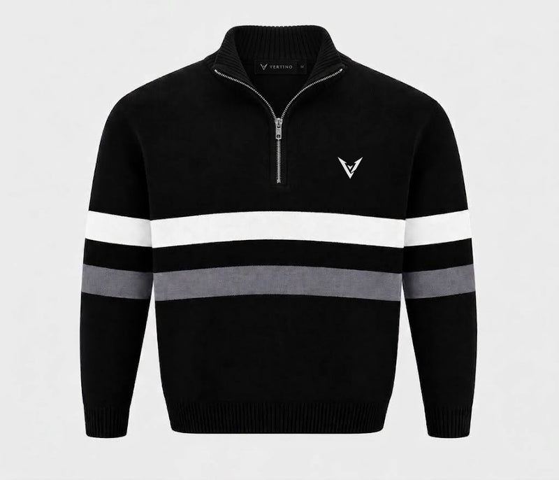 The Ardenne Half-Zip in Black