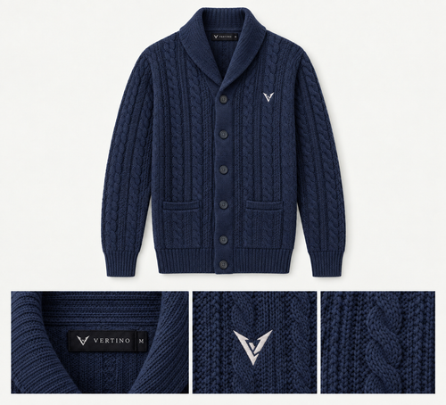 The Ashford Cardigan in Navy