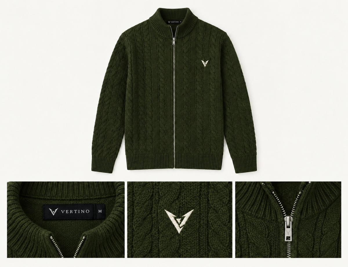 The Winslow Cardigan in Army