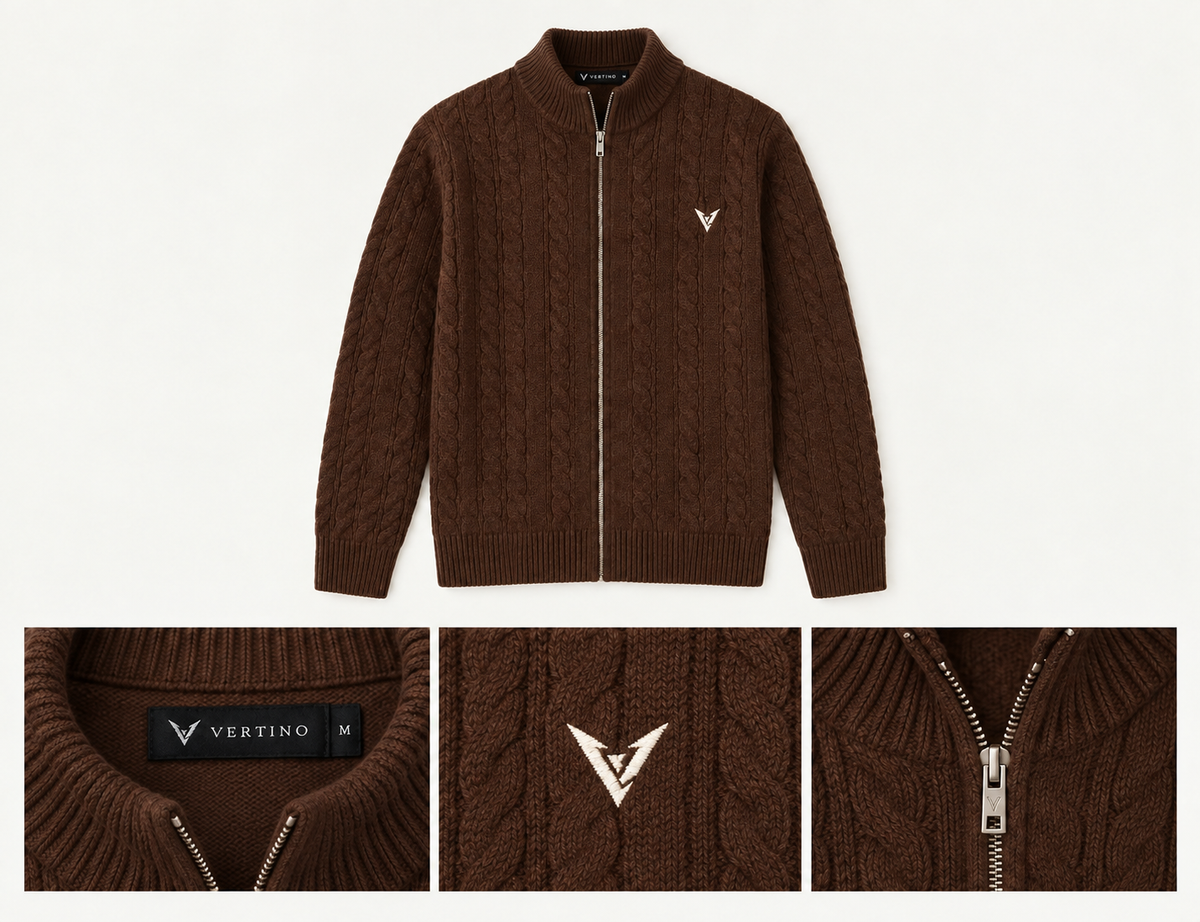 The Winslow Cardigan in Brown